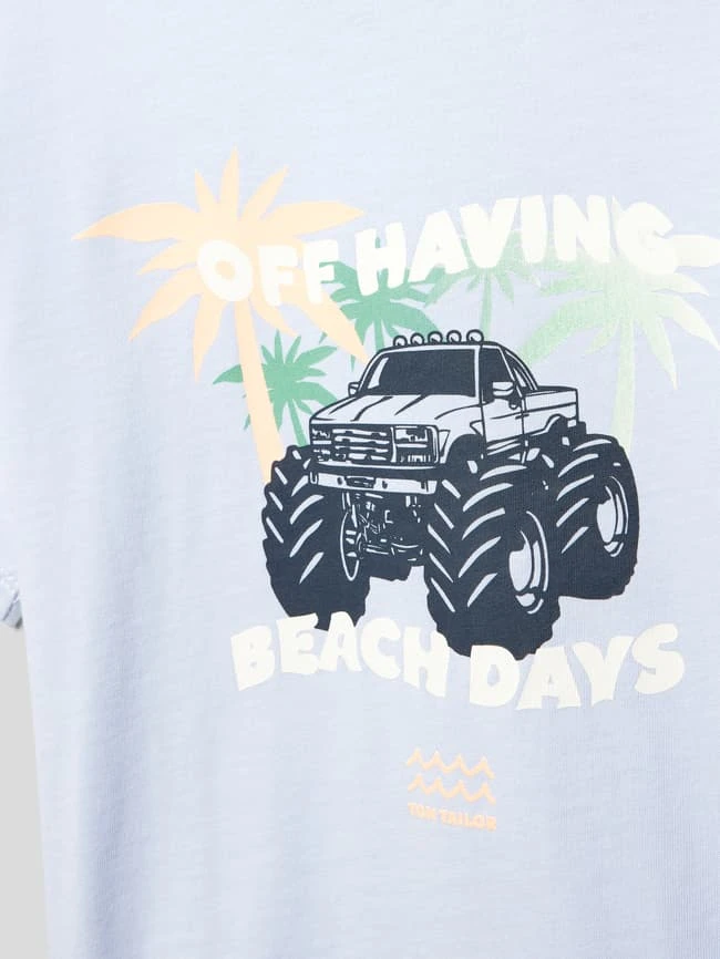 Tom Tailor T-Shirt Mit Motiv-Print - Bleu 4 Tom Tailor T-Shirt Mit Motiv-Print - Bleu – Bild 2