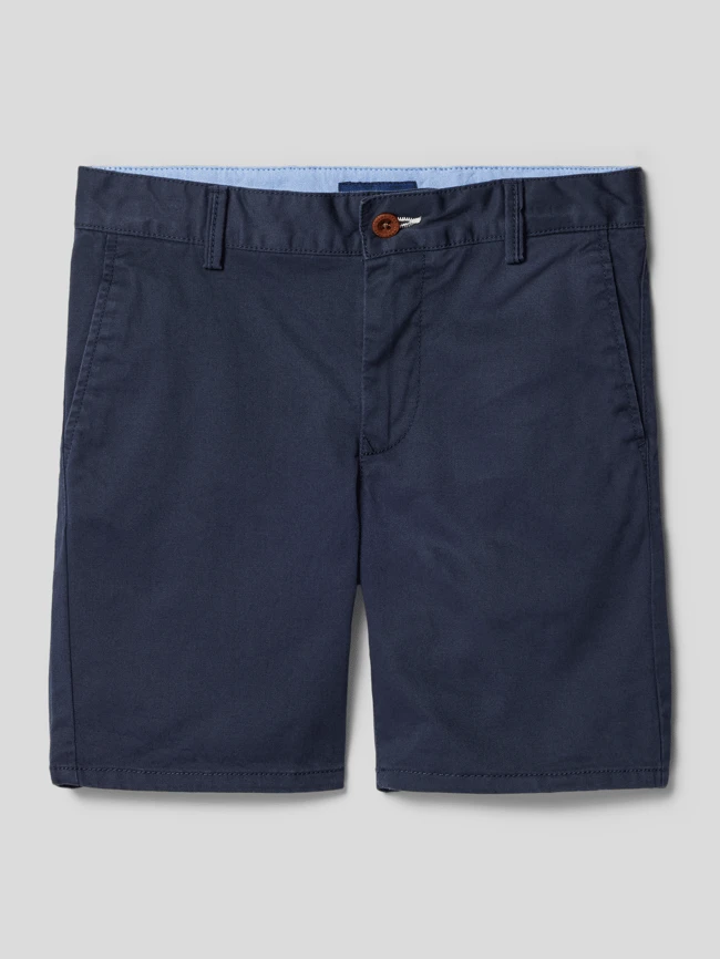 Gant Chino-Shorts Mit Stretch-Anteil - Marineblau 3 Gant Chino-Shorts Mit Stretch-Anteil - Marineblau
