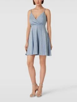 Jake*s Cocktail Cocktailkleid Mit Effektgarn - Himmelblau