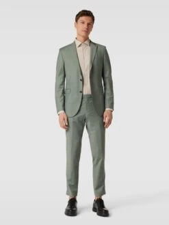 CG - Club Of Gents 2-Knopf-Sakko Mit Woll-Anteil Modell 'Colvin' - Grün