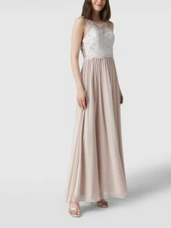 Laona Abendkleid Mit Ziersteinen Und Floralen Stickereien - Offwhite