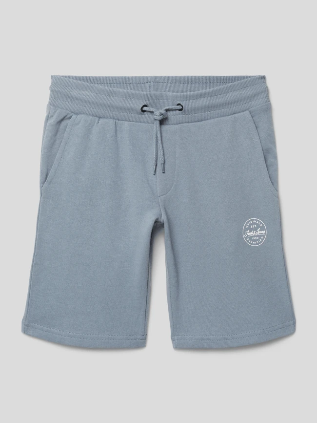 Jack & Jones Sweatshorts Aus Reiner Baumwolle Mit Label-Print Modell 'SHARK' - Stein 3 Jack & Jones Sweatshorts Aus Reiner Baumwolle Mit Label-Print Modell 'SHARK' - Stein