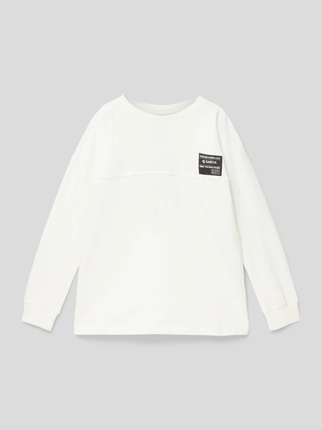 Garcia Sweatshirt Mit Label-Patch - Offwhite 3 Garcia Sweatshirt Mit Label-Patch - Offwhite
