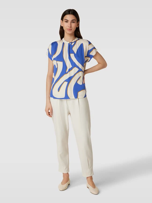 Emily Van Den Bergh Schlupfbluse Mit Kappärmeln - Royalblau 3 Emily Van Den Bergh Schlupfbluse Mit Kappärmeln - Royalblau