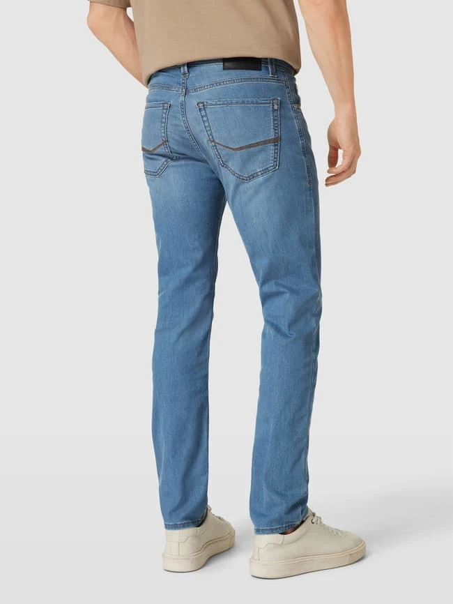 Pierre Cardin Tapered Fit Jeans Aus Baumwolle Mit Label-Patch Modell 'Lyon' - Hellblau 7 Pierre Cardin Tapered Fit Jeans Aus Baumwolle Mit Label-Patch Modell 'Lyon' - Hellblau – Bild 5