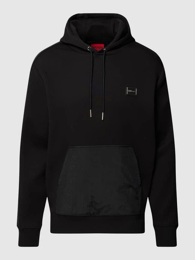 HUGO Hoodie Mit Känguru-Tasche Modell 'Daulo' - Schwarz 4 HUGO Hoodie Mit Känguru-Tasche Modell 'Daulo' - Schwarz – Bild 2