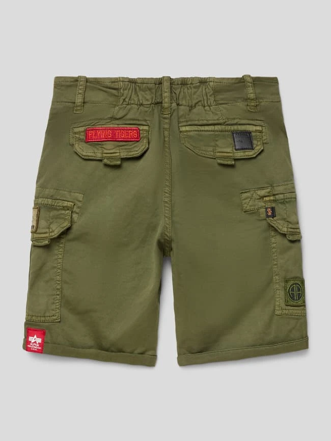 Alpha Industries Shorts Mit Label-Details - Olivgrün 5 Alpha Industries Shorts Mit Label-Details - Olivgrün – Bild 3
