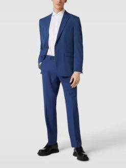 Christian Berg Men 2-Knopf-Sakko Mit Reverskragen ´ - Rauchblau