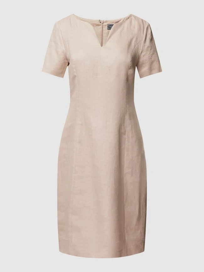 White Label Knielanges Kleid Mit V-Ausschnitt - Sand 4 White Label Knielanges Kleid Mit V-Ausschnitt - Sand – Bild 2