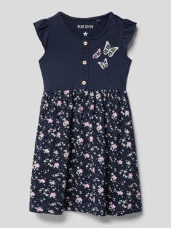 Blue Seven Kleid Mit Motiv-Print - Blau