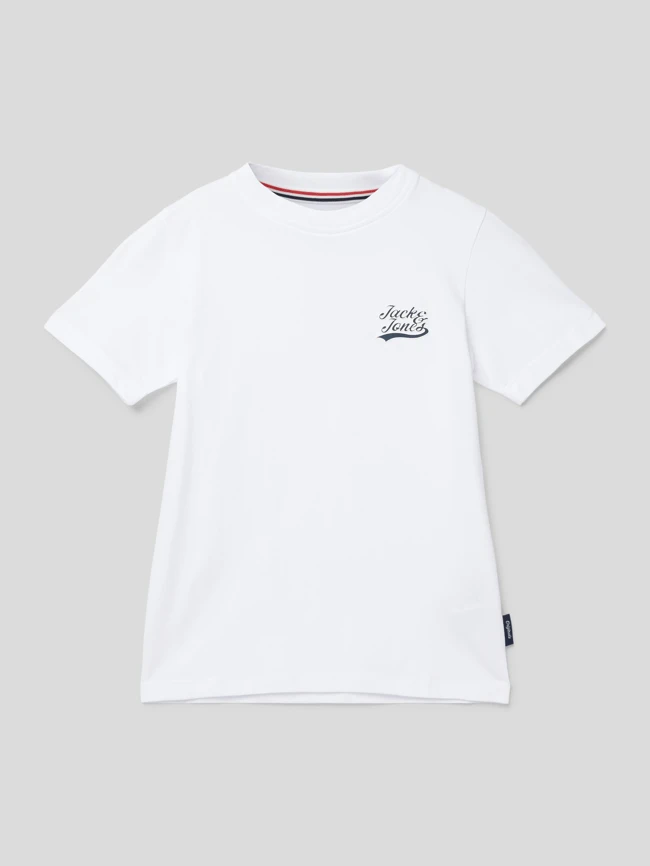 Jack & Jones T-Shirt Mit Label-Applikation - Weiß 3 Jack & Jones T-Shirt Mit Label-Applikation - Weiß