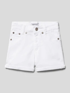 Blue Effect Jeansshorts Im 5-Pocket-Design - Weiß