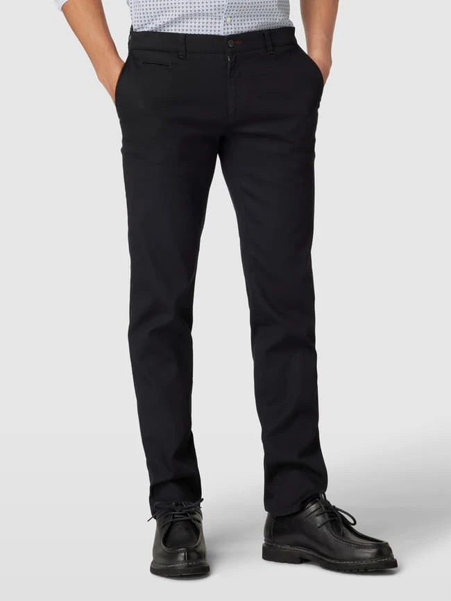 Brax Slim Fit Chino Mit Französischen Eingrifftaschen Modell 'Fabio' - Schwarz 6 Brax Slim Fit Chino Mit Französischen Eingrifftaschen Modell 'Fabio' - Schwarz – Bild 4