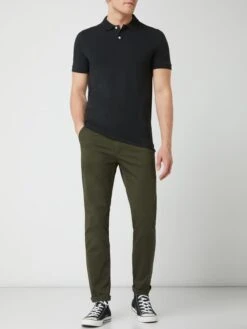 Selected Homme Slim Fit Chino Mit Bio-Baumwolle Modell 'Miles' - Olivgrün