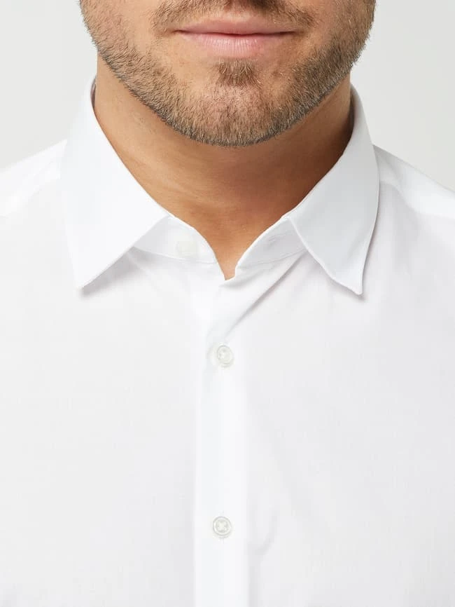 Jake*s Regular Fit Business-Hemd Aus Popeline - Weiß 5 Jake*s Regular Fit Business-Hemd Aus Popeline - Weiß – Bild 3