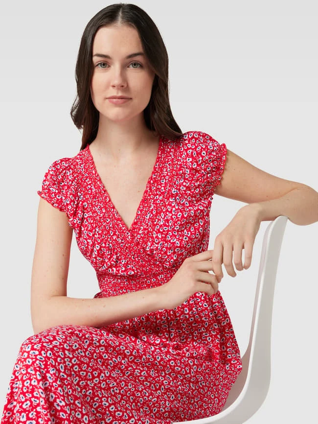 Apricot Maxikleid Aus Viskose Mit Allover-Muster - Rot 5 Apricot Maxikleid Aus Viskose Mit Allover-Muster - Rot – Bild 3