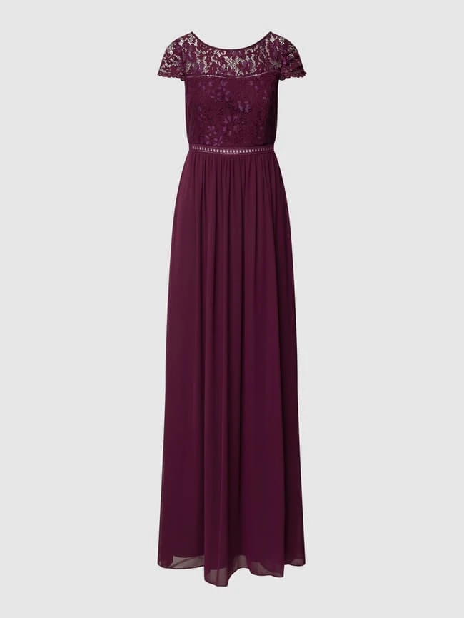 Jake*s Cocktail Abendkleid Mit Floraler Spitze - Bordeaux Rot 4 Jake*s Cocktail Abendkleid Mit Floraler Spitze - Bordeaux Rot – Bild 2