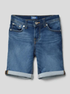 Jack & Jones Jeansshorts Mit Label-Patch Modell 'RICK' - Blau
