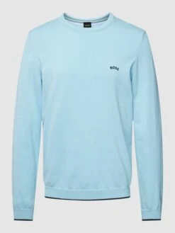BOSS Green Strickpullover Mit Label-Detail Modell 'Rallo' - Hellblau -Beliebt Bekleidungsgeschäft 8so3ega17545akqj6so3adi3a0s4sc9m88qk2d2f8d5l6lim917kudhgapa52jajad7kuh9l9d1kac2k9t3madr6c4ojaob4coqm6chk6ph3ceb264p64cpk60ojec9oc4oj6e0