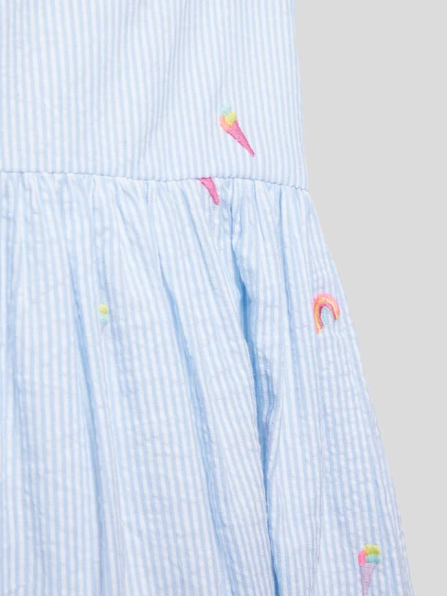 Happy Girls Kleid Mit Motiv-Stitchings - Bleu 4 Happy Girls Kleid Mit Motiv-Stitchings - Bleu – Bild 2