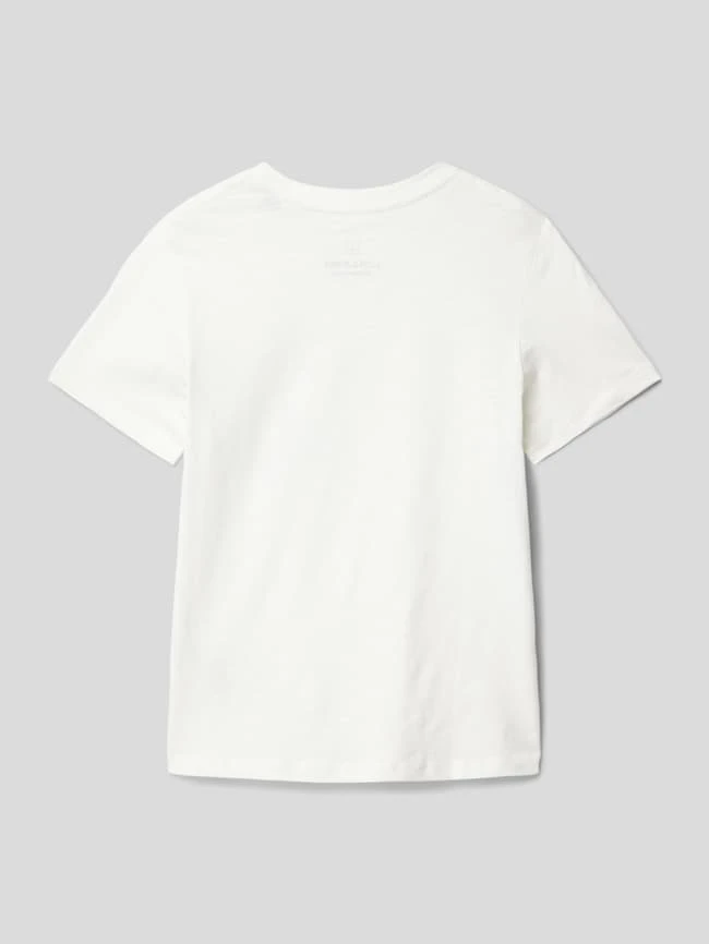 Jack & Jones T-Shirt Aus Baumwolle Mit Label-Detail Modell 'CRAYON' - Offwhite 5 Jack & Jones T-Shirt Aus Baumwolle Mit Label-Detail Modell 'CRAYON' - Offwhite – Bild 3