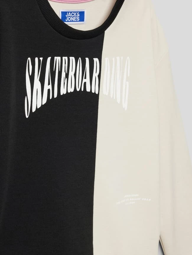 Jack & Jones Sweatshirt Mit Motiv-Print Modell 'JOROLI' - Schwarz 4 Jack & Jones Sweatshirt Mit Motiv-Print Modell 'JOROLI' - Schwarz – Bild 2