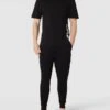 HUGO Relaxed Fit T-Shirt Mit Label-Print - Schwarz
