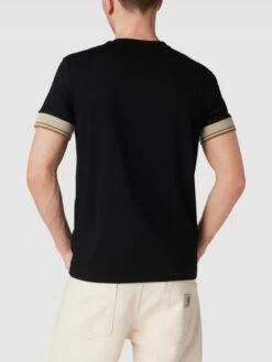Fred Perry T-Shirt Mit Logo-Stitching Modell 'Contrast Cuff' - Schwarz -Beliebt Bekleidungsgeschäft 8t150him8l9l8j2ja4rkuc9m6t9jggqi6p6jag9mad2kcli9856k6chg996k2hag9573ed2k6krj8j9m88o32dhp6ks30dj26ksjeo9k68r68ob3c4q6ae36c5h3ee35corj0oo