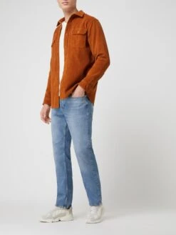 REVIEW Jeans Mit Label-Patch - Blau