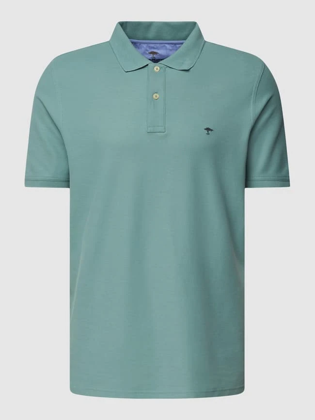 Fynch-Hatton Poloshirt Mit Logo-Stitching - Schilf 4 Fynch-Hatton Poloshirt Mit Logo-Stitching - Schilf – Bild 2