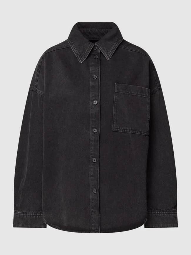 Drykorn Jeansjacke Mit Seitenschlitzen Modell 'VARIN' - Anthrazit 4 Drykorn Jeansjacke Mit Seitenschlitzen Modell 'VARIN' - Anthrazit – Bild 2