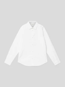 S.Oliver RED LABEL Hemd Mit Abgerundetem Saum - Weiß