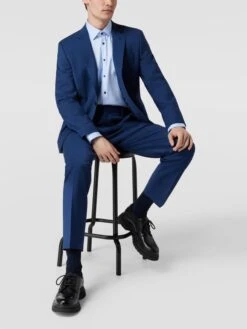 BOSS Slim Fit Anzughose Modell 'Genius' - Royalblau