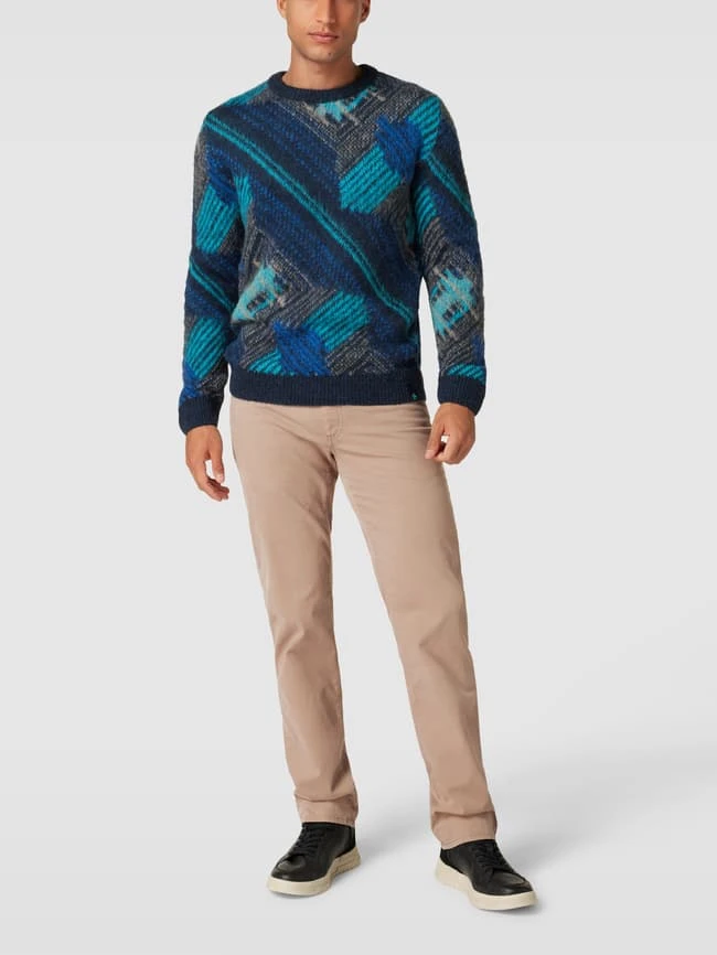 Brax Hose Mit Label-Patch Modell 'Cadiz' - Beige 3 Brax Hose Mit Label-Patch Modell 'Cadiz' - Beige