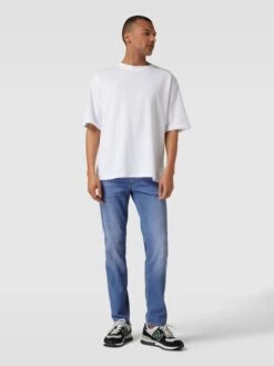 Brax Regular Fit Jeans Mit Label-Patch Modell 'Cadiz' - Hellblau