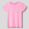 S.Oliver RED LABEL T-Shirt Mit Ripp-Struktur - Pink