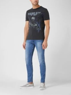 Replay Slim Fit Jeans Mit Stretch-Anteil Modell 'Anbass' - Jeans
