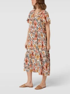 SMASHED LEMON Kleid Mit Volantärmeln - Offwhite