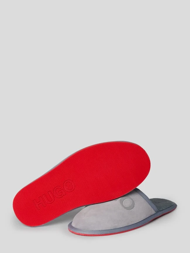 HUGO Slipper Mit Label-Print - Hellgrau 6 HUGO Slipper Mit Label-Print - Hellgrau – Bild 4