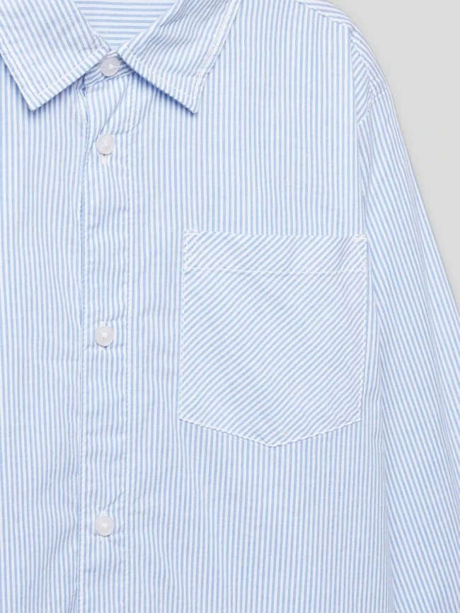 S.Oliver RED LABEL Hemd Mit Streifenmuster - Bleu 4 S.Oliver RED LABEL Hemd Mit Streifenmuster - Bleu – Bild 2