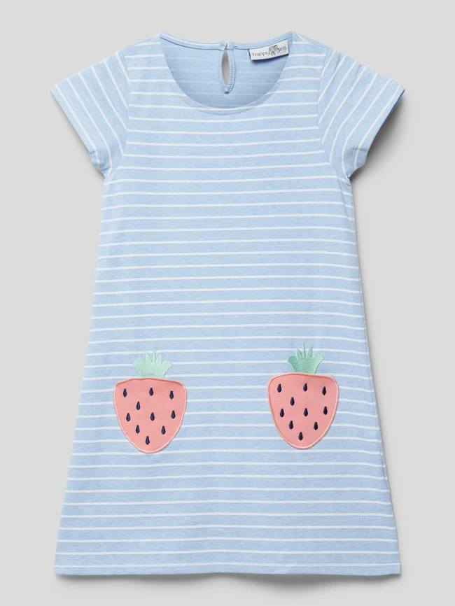 Happy Girls Minikleid Mit Motiv-Stitching - Bleu 3 Happy Girls Minikleid Mit Motiv-Stitching - Bleu