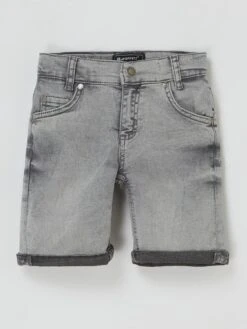 Blue Effect Slim Fit Bermudas Mit Stretch-Anteil - Mittelgrau Meliert