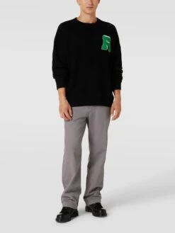 REVIEW Hose Mit Label-Patch - Graphit