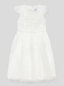 Happy Girls Kommunionskleid Mit Ziersteinbesatz - Ecru
