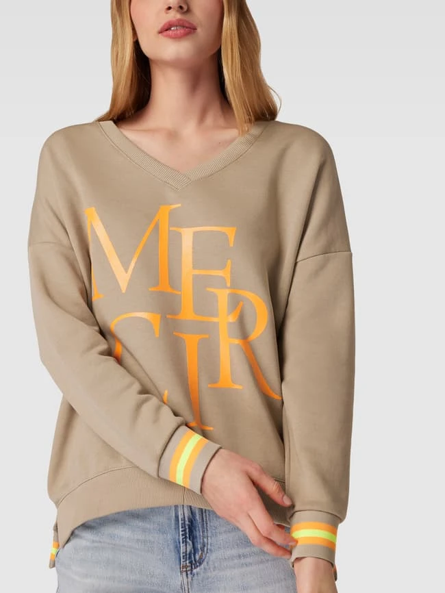 Miss Goodlife Sweatshirt Mit Statement-Print Modell 'MERCI' - Sand 5 Miss Goodlife Sweatshirt Mit Statement-Print Modell 'MERCI' - Sand – Bild 3