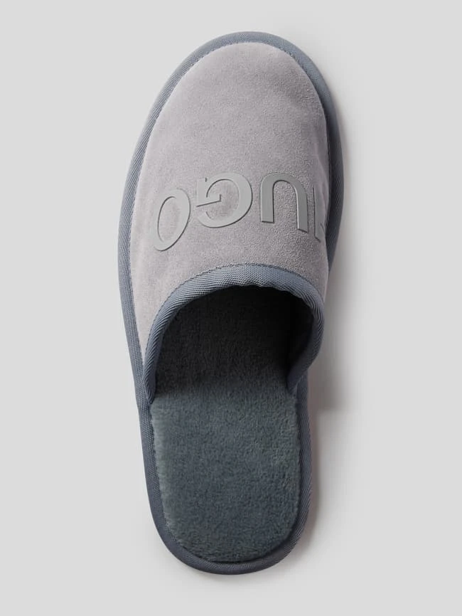HUGO Slipper Mit Label-Print - Hellgrau 7 HUGO Slipper Mit Label-Print - Hellgrau – Bild 5