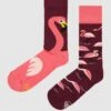 Many Mornings Socken Mit Allover-Muster - Bordeaux Rot