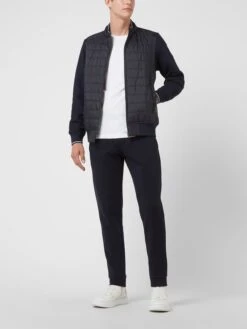 Christian Berg Men Blouson Mit Kontrastvorderseite - Marineblau