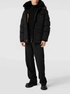 Wellensteyn Steppjacke Mit Kunstpelzkragen Modell 'MARVELLOUS' - Schwarz