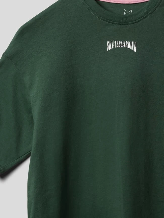 Jack & Jones T-Shirt Mit Rundhalsausschnitt Modell 'SKATER' - Grün 4 Jack & Jones T-Shirt Mit Rundhalsausschnitt Modell 'SKATER' - Grün – Bild 2